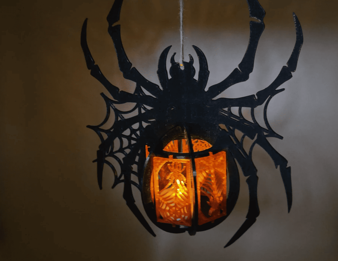 best 3d models for halloween toys_10_hanging halloween tealight spider